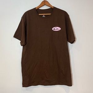 Drake Hanes Size Medium T-Shirt Brown Short Sleeve